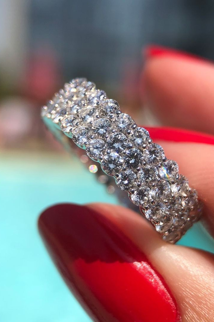 ring, jewelry exchange, fashion, blogger, share I will always be the sparkliest gal at the pool ; ) . 3.77ctw Round Brilliant DiamondEternity Band 1207-1 . DM us for details . , markbroumand , weddingrings , diamondsareforever , ringsofinstagram , silverring , lovegold , , showmeyourrings , 18kgold , yellowgold , weddingbands , ringneck , ringcasemurah , ringcase , ringceremony , ring, ringbling , ringe , ringring , ringshot , rings, jewelryforsale , jewelryaddict , jewelrydesigner , goldjewelry , jewelrylovers , jewelryblogger , jewelrymaking , jeweler , jewelryoftheday 