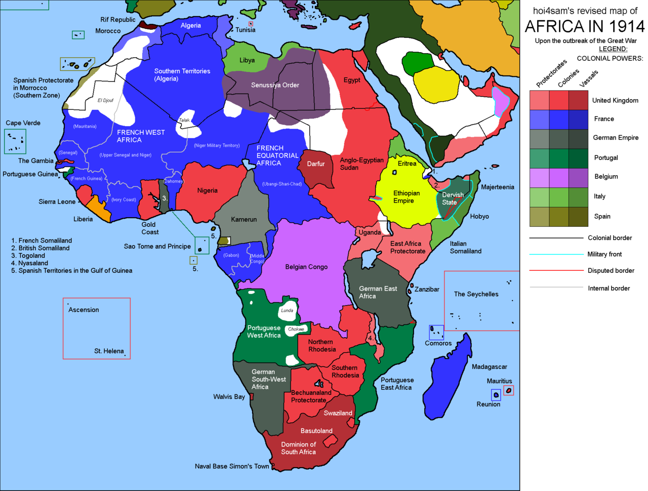 Maps On The Web Africa In 1914