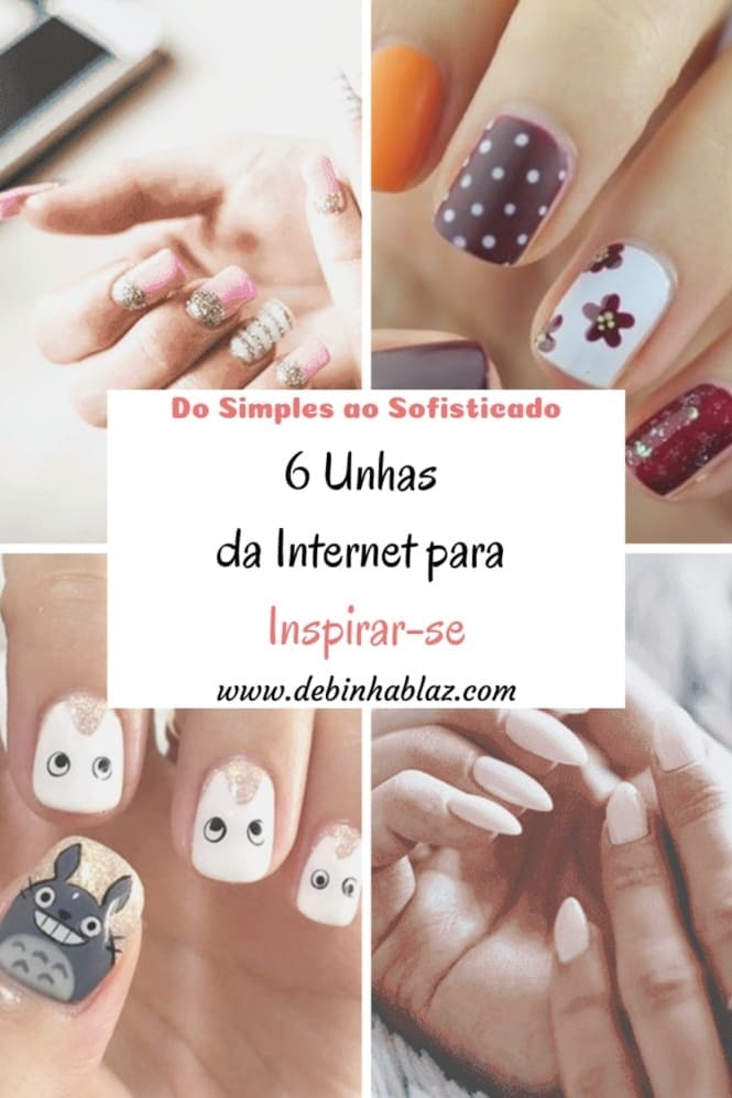 Unhas da Internet para se inspirar - decoradas e lindas Imagens de unhas da internet para inspiração