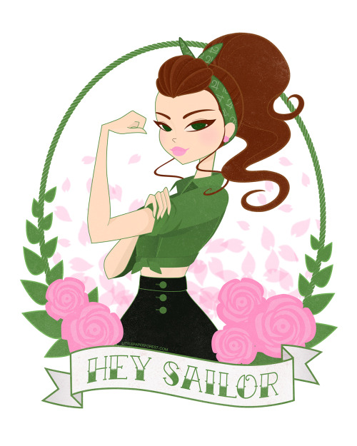 littlepaperforest:Sailor Senshi Pin-Up Style! ♡A little set of...