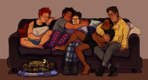 grimmmons:movie night! i got a couple of prompts (under the...