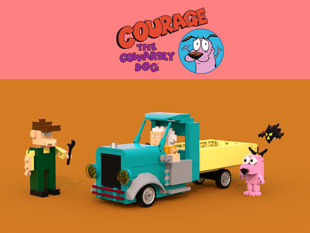 Matthew's Designs — My fan concept for a LEGO Courage the Cowardly Dog...