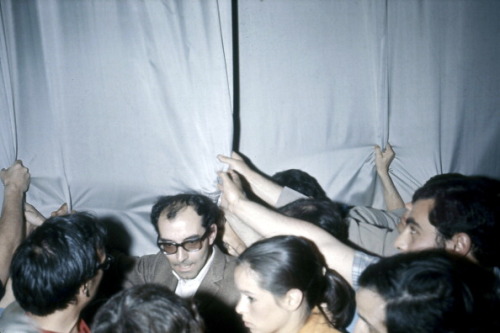 shihlun:Jean-Luc Godard, Jean-Pierre Leaud, and Francois...