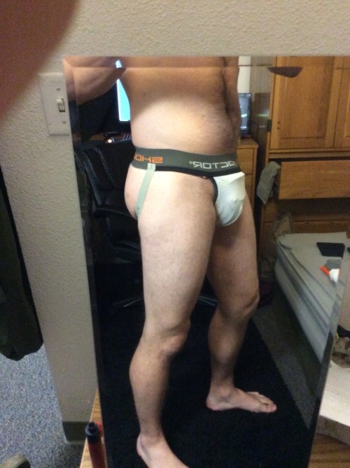 dodgecaliber07:Billy showing off his new cup jock strap, the...