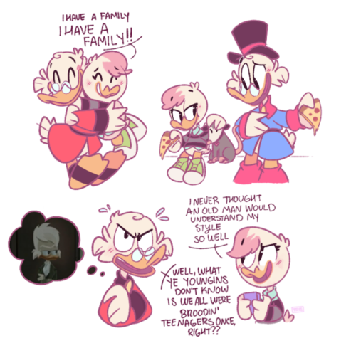 tricia-morvill:Scrooge adopted Lena, OK?? You won’t tell me he...