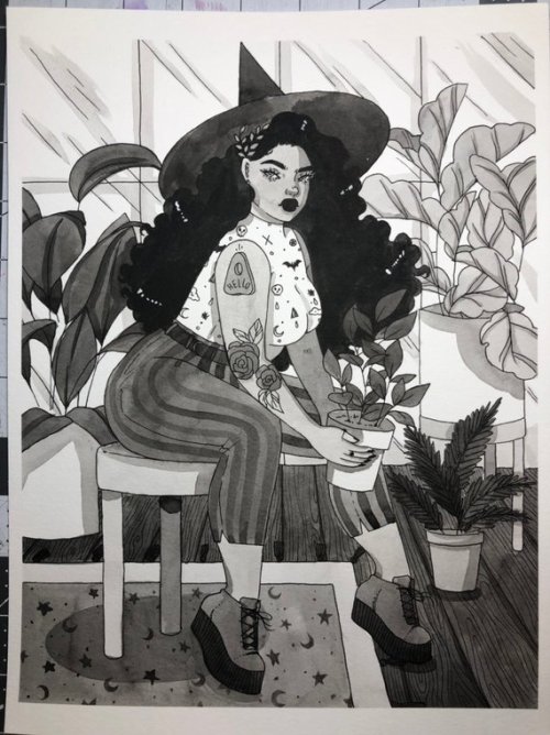 snootyfoxfashion:Witchy Art Prints by KeelyElleWorks x / x / x...