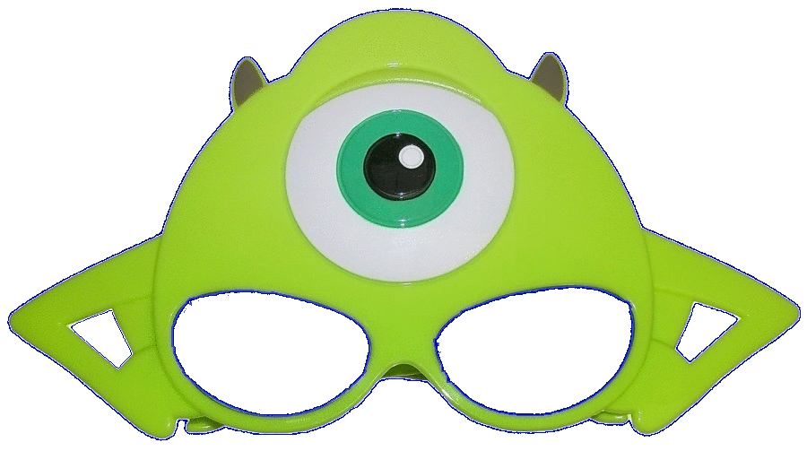 home of blurry mike, transparent pic of stylish mike wazowski glasses