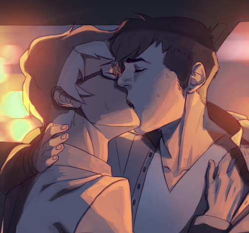 mikael-art:smoochtober day 4 - super secret kissthis is the...