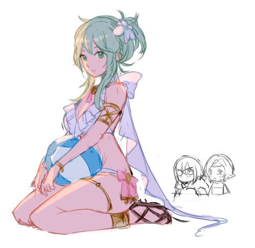 llicornia:Byleth in a frilly bikinithat’s all 