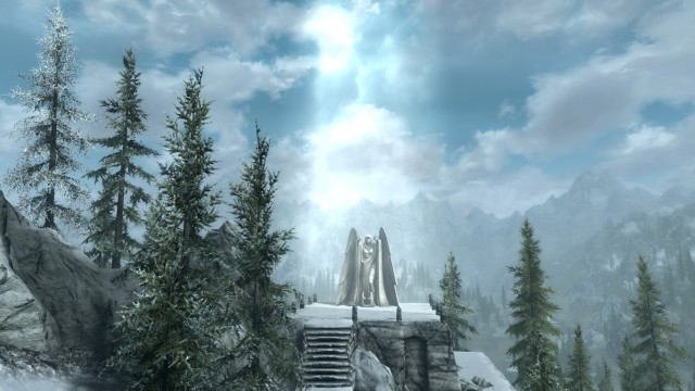 Landmarks: Daedric shrines (1 / 2) Shrine of Meridia, the Pale / Shrine of Azura, Winterhold