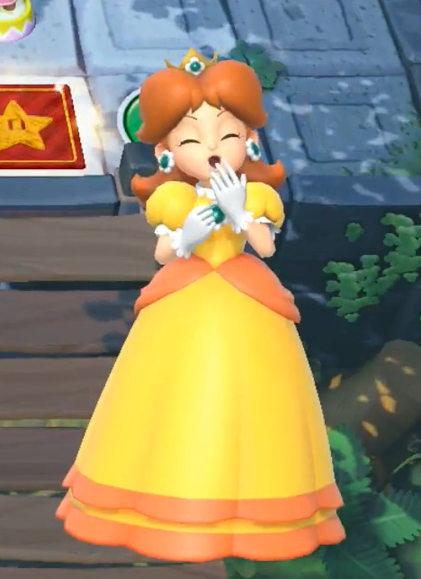 Daisy is so precious in Super Mario Party I love her so much 