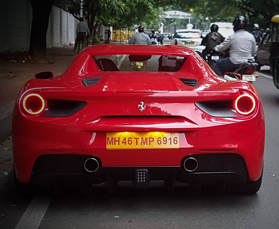 Proud Indian Rosso Beauty Ferrari 488 Spider