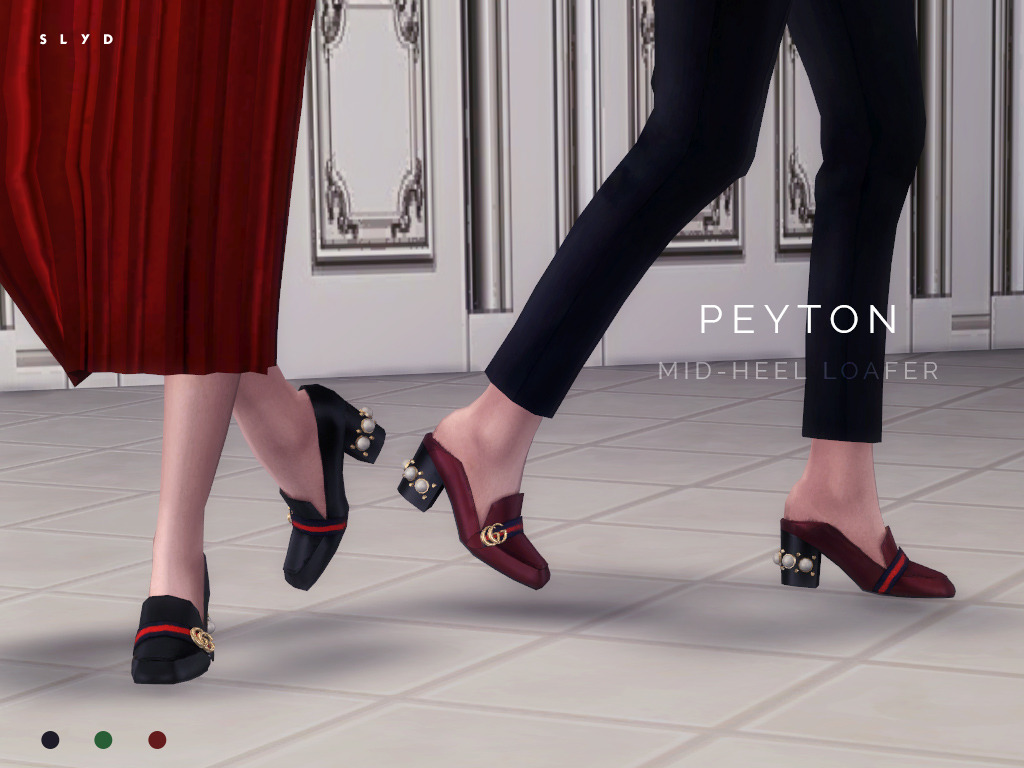 Gucci Peyton Mid-heel Loafer
- 3 colors
- 2 versions: Convertible design that allows the heel to be worn up or folded down.
â€œ DOWNLOAD: Simfileshare | TSR (Apr 30, 2016)
â€
Skirt - @sims4-marigold / Pants - @toksik