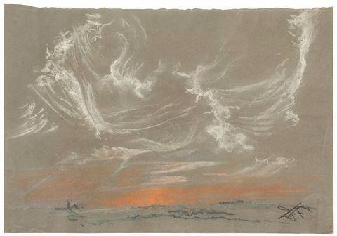 stepstepby:Otto Dix, Windwolke (Wind Cloud), 1912