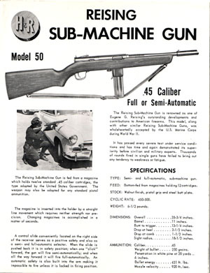 Historical Firearms — Reising Submachine Gun Adverts Above are some
