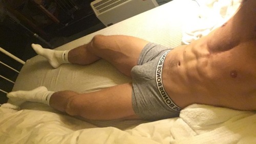 guysinshortsandsocksxxx:Insta boy @matty553 naked in his...