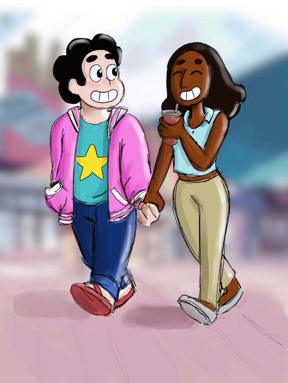 I had to celebrate Steven’s new character design as well as maYBE THEY’RE DATING NOW???