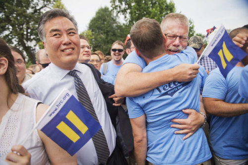 huffpost:These images from the day the Supreme Court ruled...