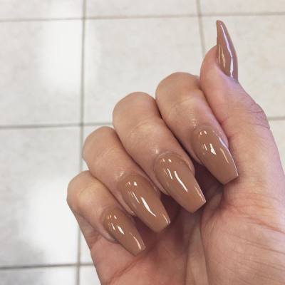 Featured image of post Popular Acrylic Nails Coffin Brown : Fantastic totally free nail art red velvet popular finger nails made use of in the future in a few colours.