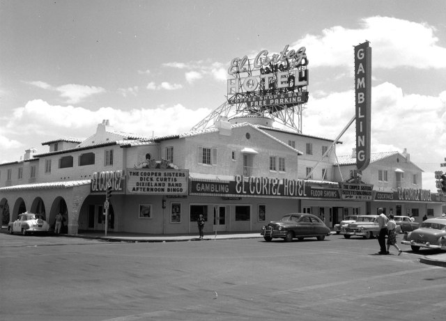 Vintage Las Vegas — El Cortez, Las Vegas, 1953. The hotel-casino has...