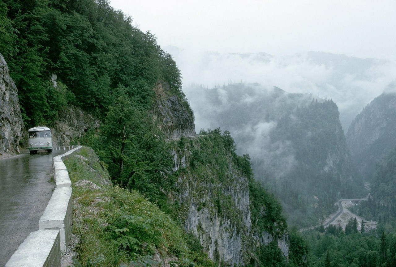 Abkhazia, road from Sochi to Lake Ritza (1967)