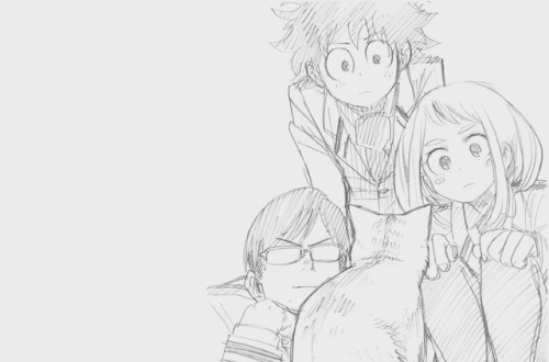 hatefilledpoptarts:Dekusquad + sketches