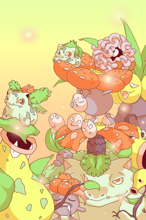 grass type pokemon on Tumblr