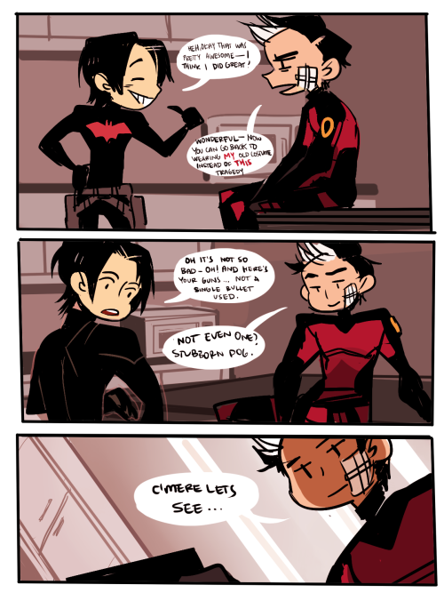 damianwaynessketchbook:Part 2 of the costume switch…