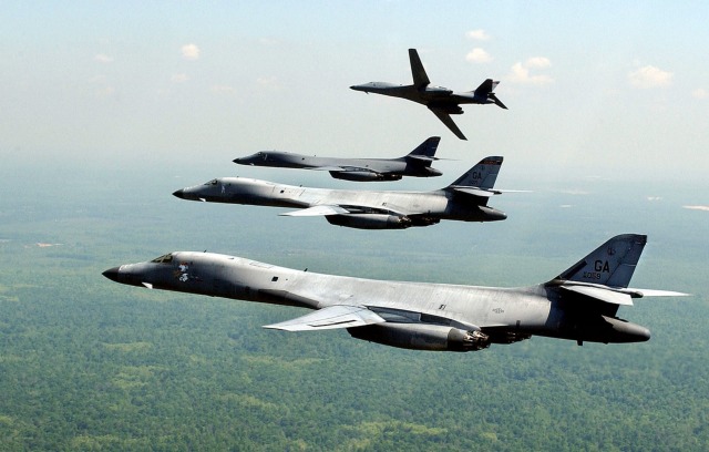 Planeshots - Formation flight Sunday. “Four U.S. Air Force...