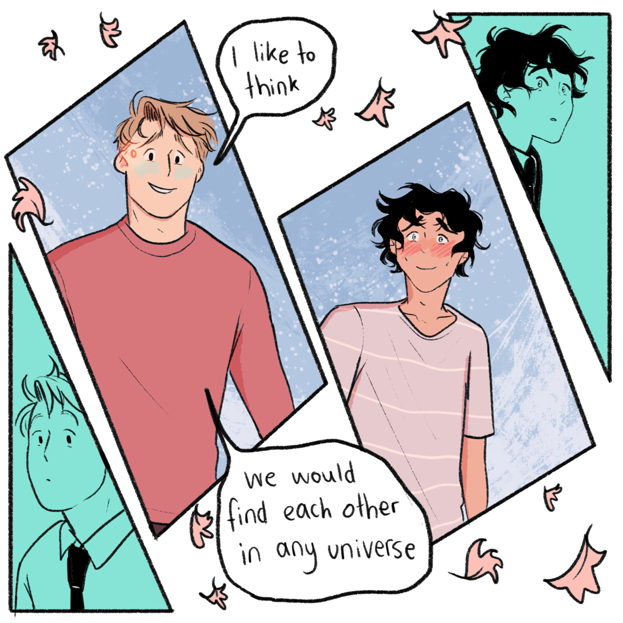 Alice Oseman Updates on X: tell each other you like each other, you  cowards 💘 (elle and tao are from heartstopper) (i miss them)    / X