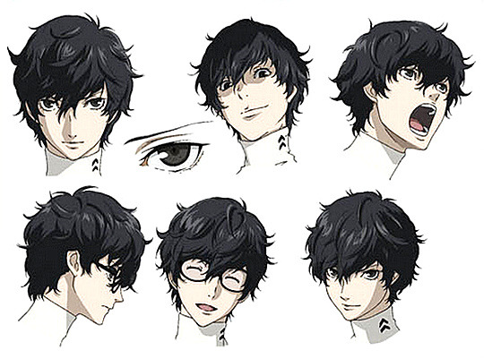Protagonist expression artwork | Anime boy hair, Persona 5, Anime ...