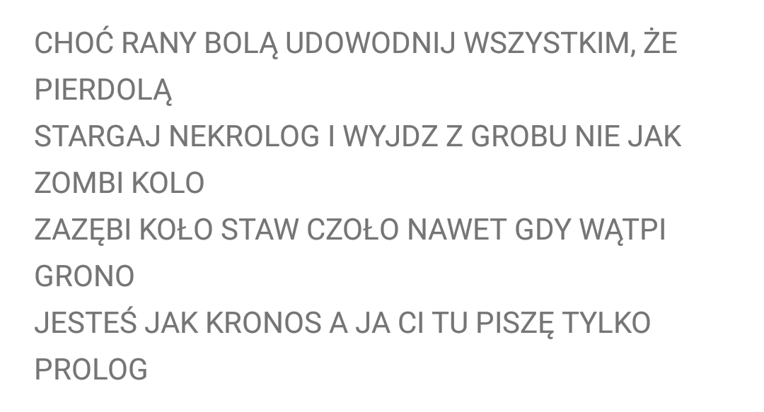 Cytaty Z Polskiego Rapu Kali Sól