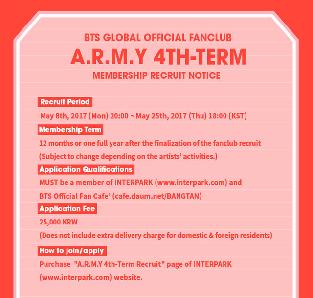 Mir Dominance  In order to join the BTS A.R.M.Y. 4th Term 