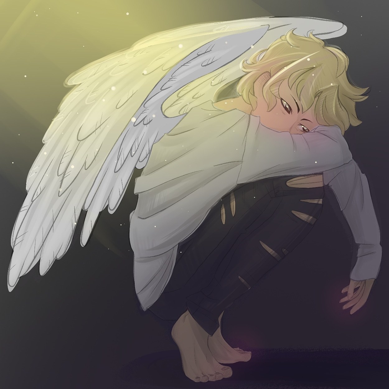 angel drawing on Tumblr