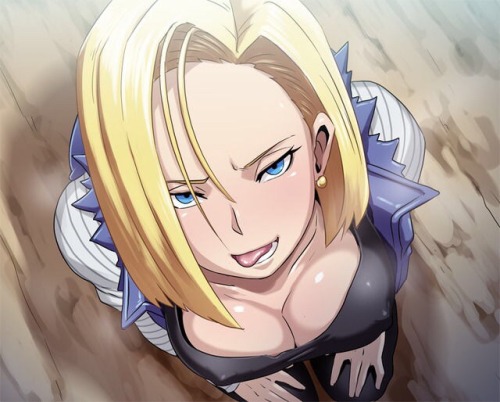 hentai-dreams-goddess-third:Android 18 wants a big load of cum...