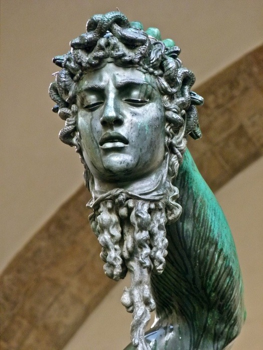 medusa with the head of perseus luciano garbati