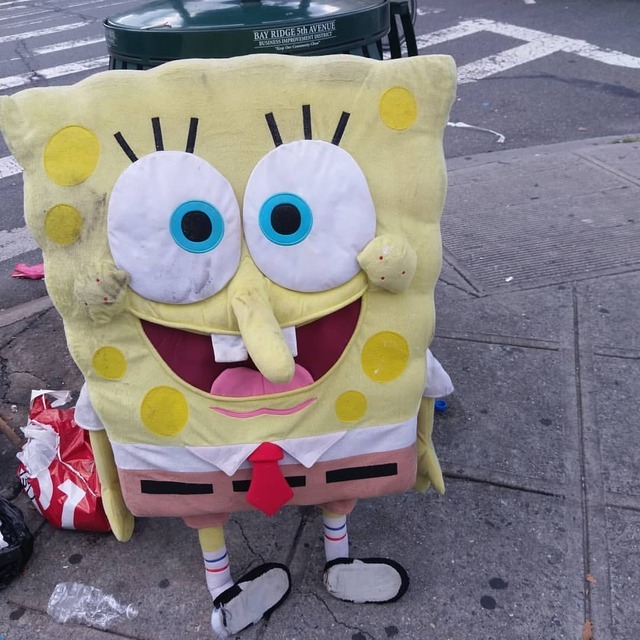 SC - Its not everyday you see Spongebob homeless with a...