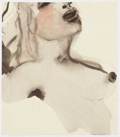 topcat77:
“ Marlene Dumas
Venus in bliss, 2015-2016
Ink wash and metallic acrylic on paper
”