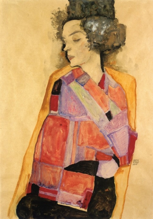 artist-schiele:The Daydreamer (Gerti Schiele), Egon...