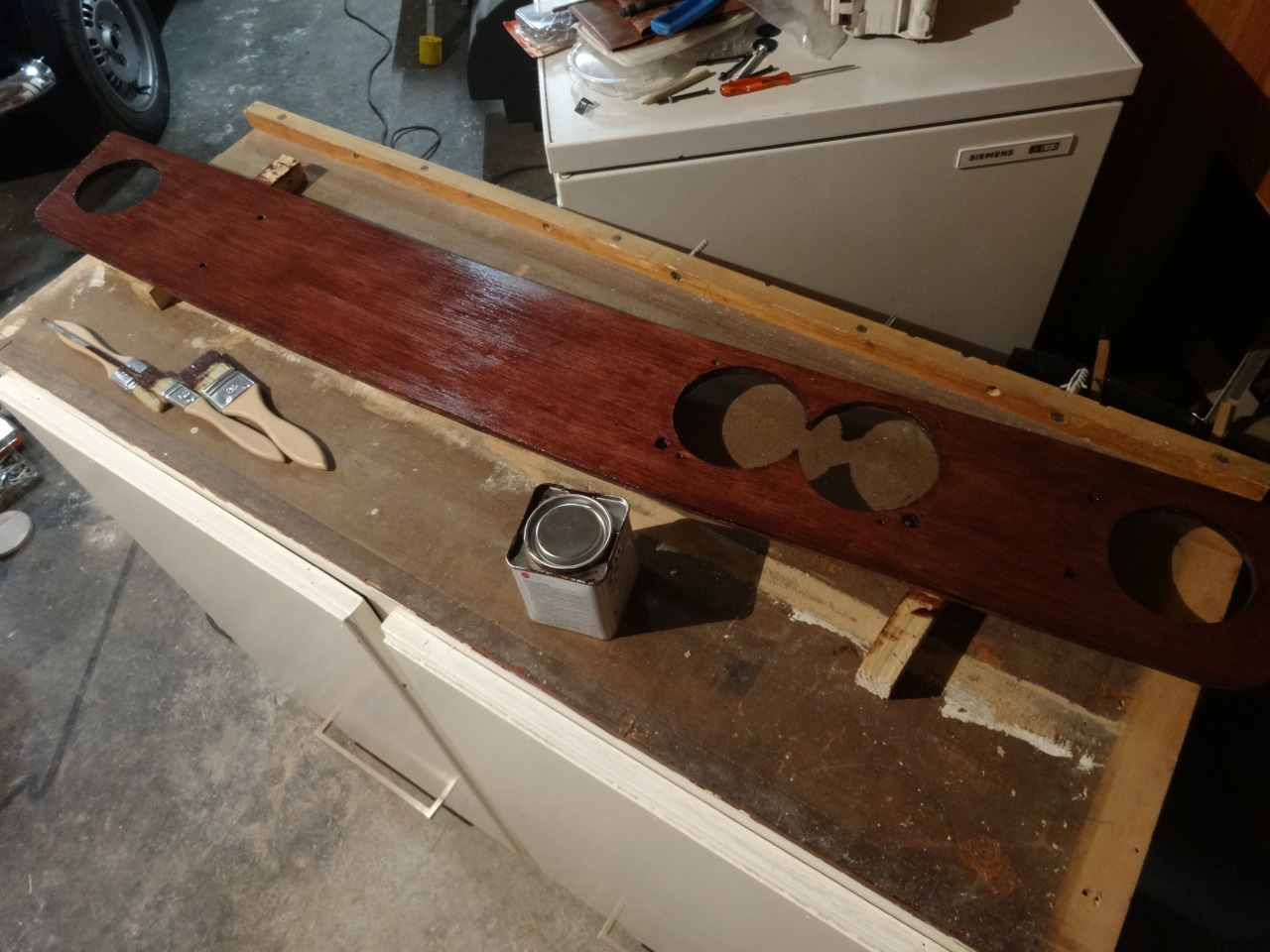Restauration Austin Mini Construction Dun Tableau De Bord Style