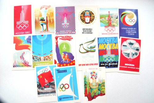 sovietpostcards:Olympic Games Moscow 1980, Full set of 15...