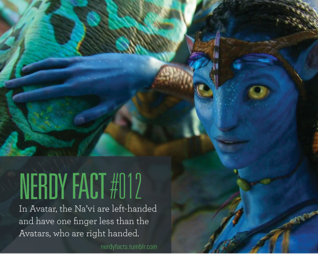 NERDY FACTS — Nerdy Fact #012: In Avatar, the Na’vi are...