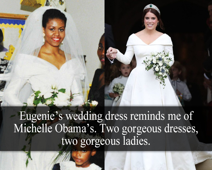 Royal Confessions Eugenie S Wedding Dress Reminds Me Of Michelle