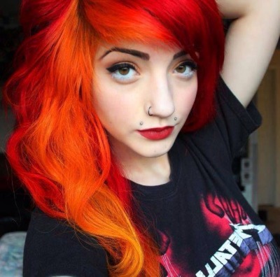 Half Dyed Hair Tumblr