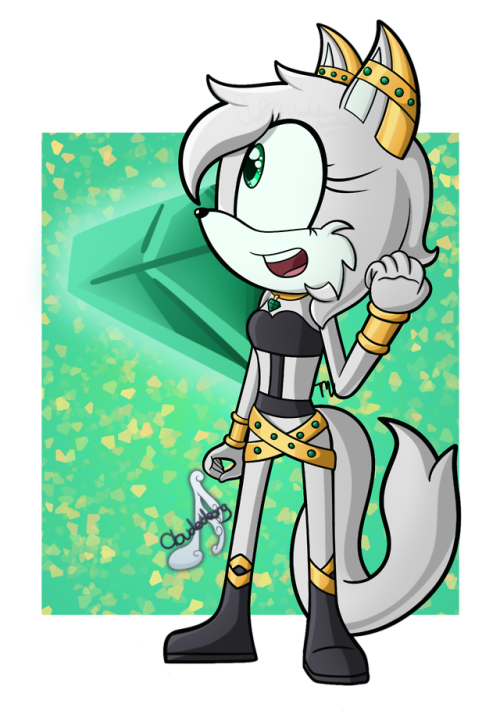 Art Trade over on DeviantART, with EmeraldKamala! Their OC is...