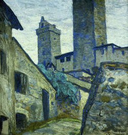 San Gimignano, 1906, Nicholas Roerich Medium: pastel,cardboard https://www.wikiart.org/en/nicholas-roerich/san-gimignano-1906
