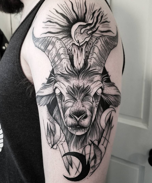 goat tattoo on Tumblr