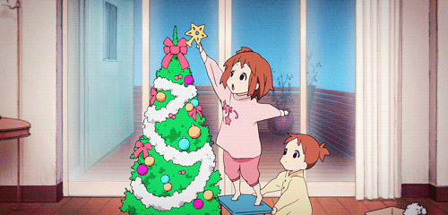 Resultado de imagem para gif anime natal
