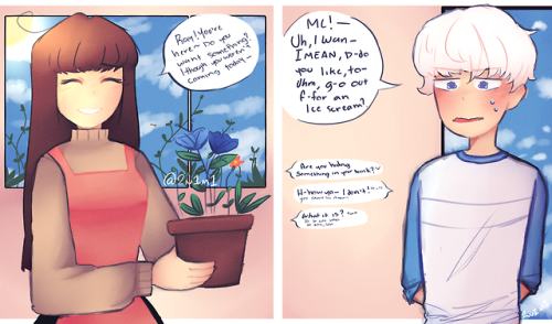 2n1m1:A MysMe AU I did, Ray falls in love with a florist, MC~