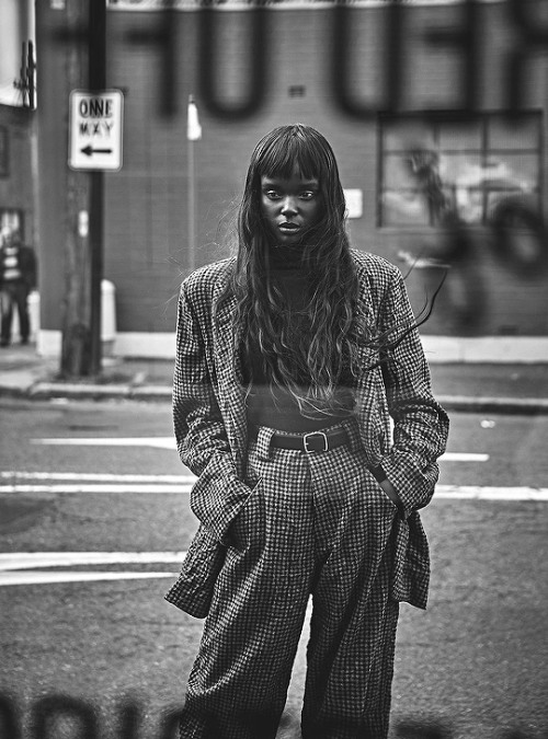 stylish-editorials:Duckie Thot photographed by Nicole Bentley...